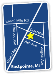 Auto One Eastpointe Location Map