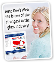 Auto One's Web site is one of the strongest in the glass industry.