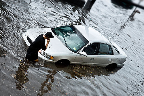 remove water from car